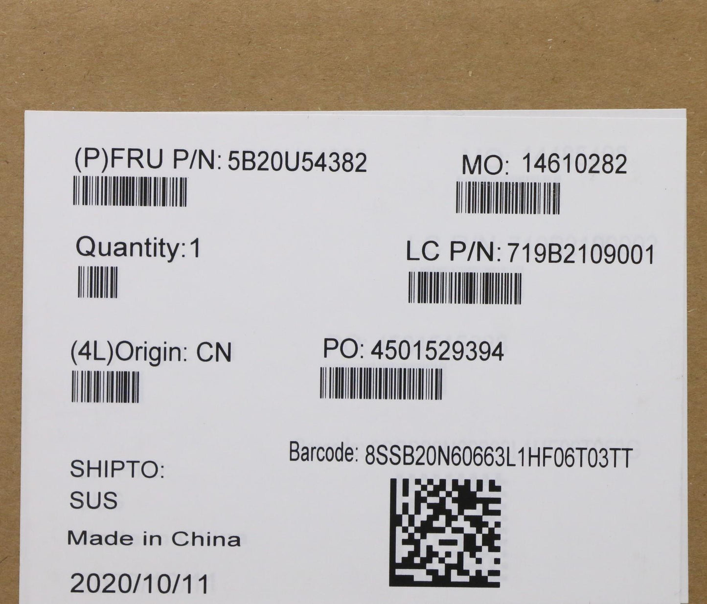 Lenovo Bdplanar L Mb Q470 Ga 65W No D - 5B20U54382