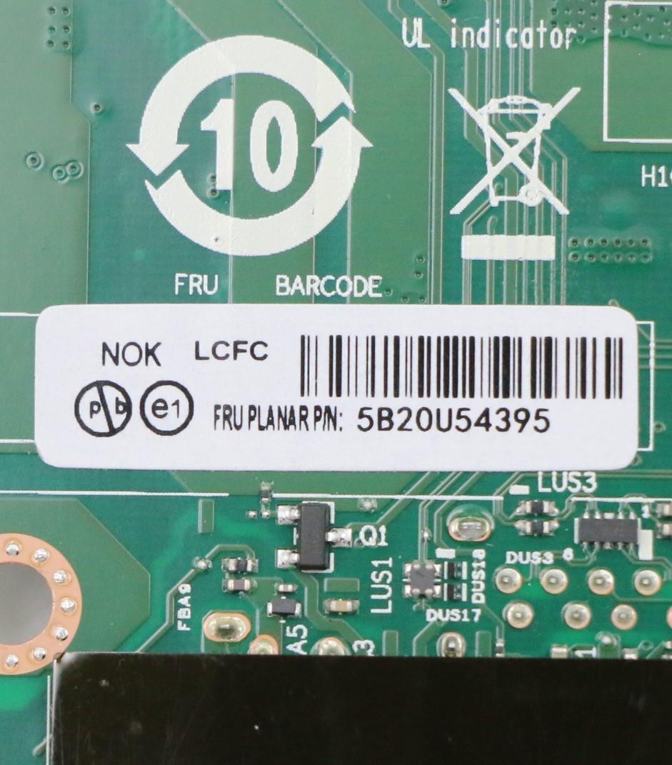 Lenovo Bdplanar Whl-U I3-8145Ue+8G Fn - 5B20U54395