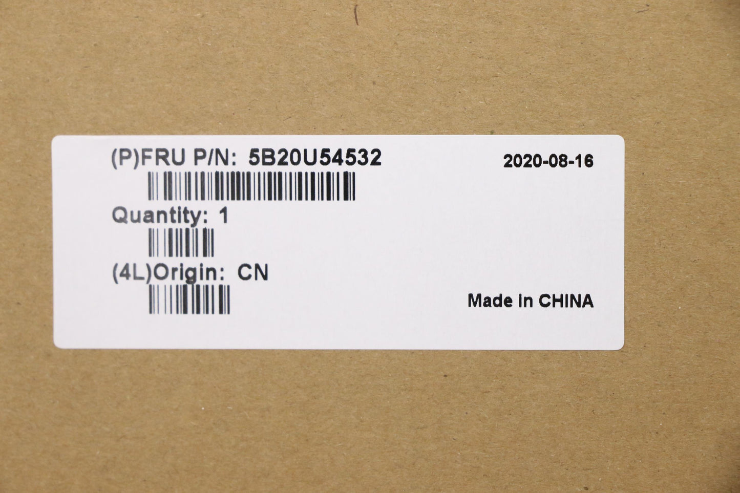 Lenovo Bdplanar Whl-U I5-8265U+16G Fa - 5B20U54532