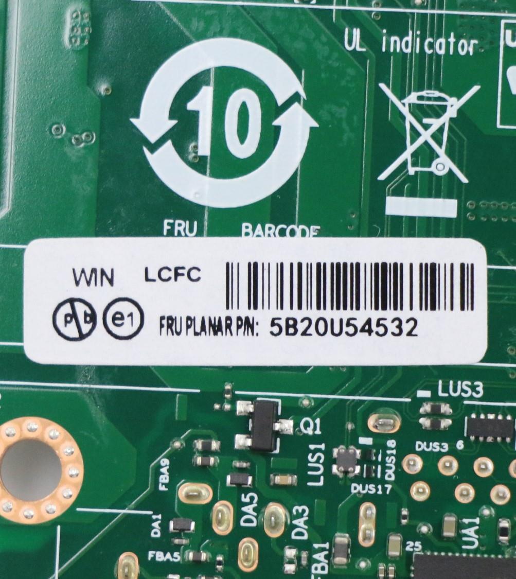 Lenovo Bdplanar Whl-U I5-8265U+16G Fa - 5B20U54532