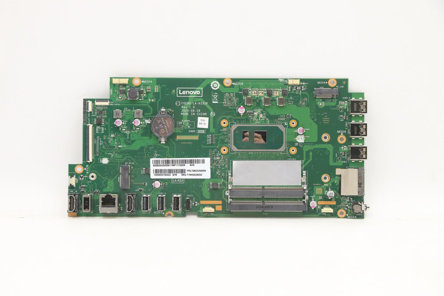 Lenovo Bdplanar I3-1005G1 Uma Hdmi Ou - 5B20U54556