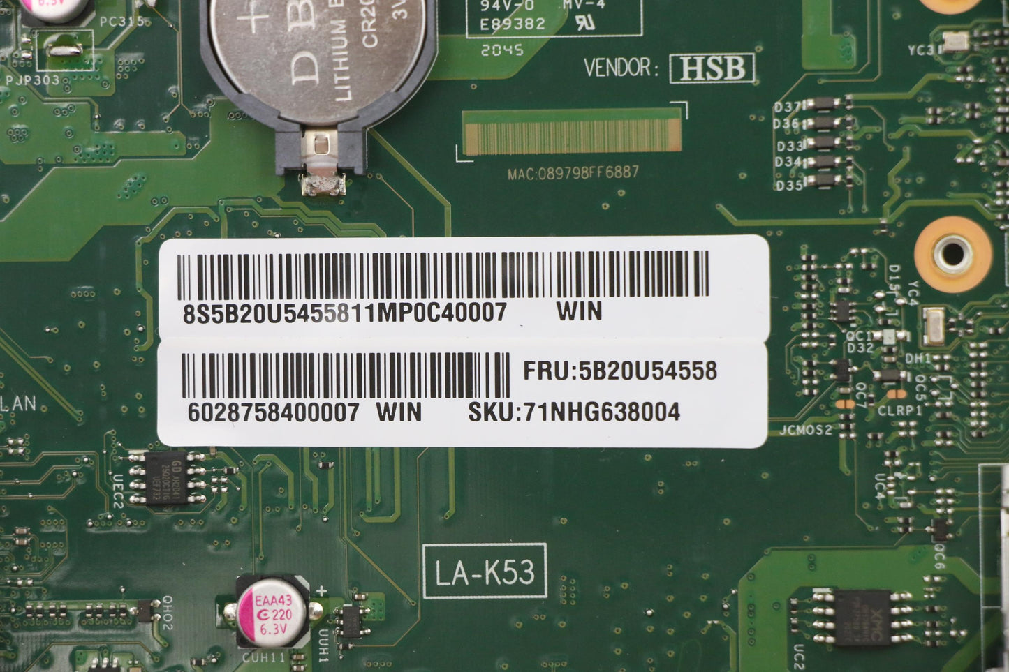 Lenovo Bdplanar I5-1035G1 Uma Hdmi Ou - 5B20U54558
