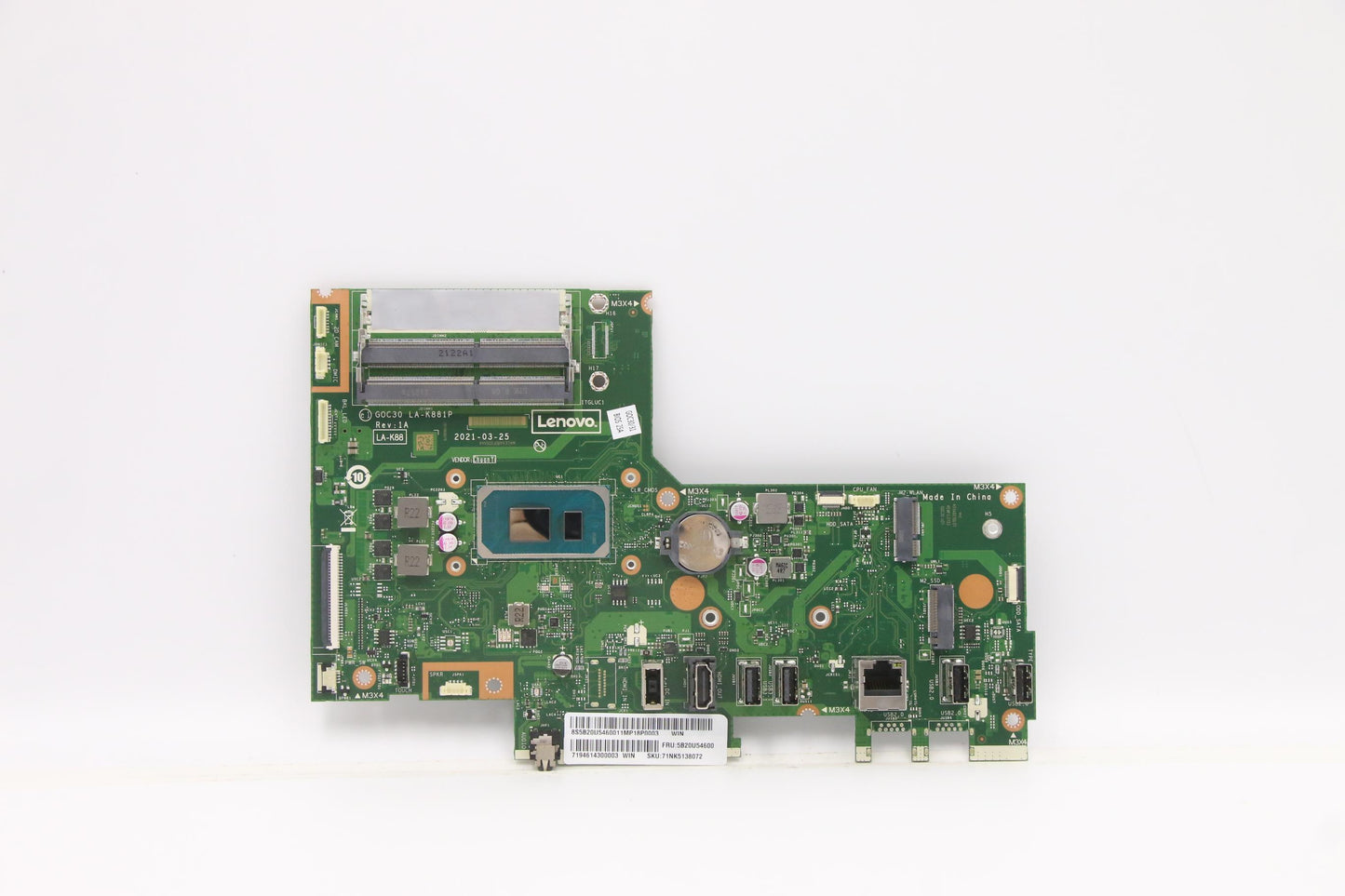 Lenovo Bdplanar Cel-6305 U Hdmi Out W - 5B20U54600