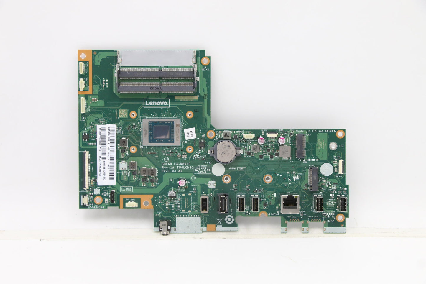 Lenovo (5B20U54612) System Board, ALC, WIN, R5-5500U, UMA