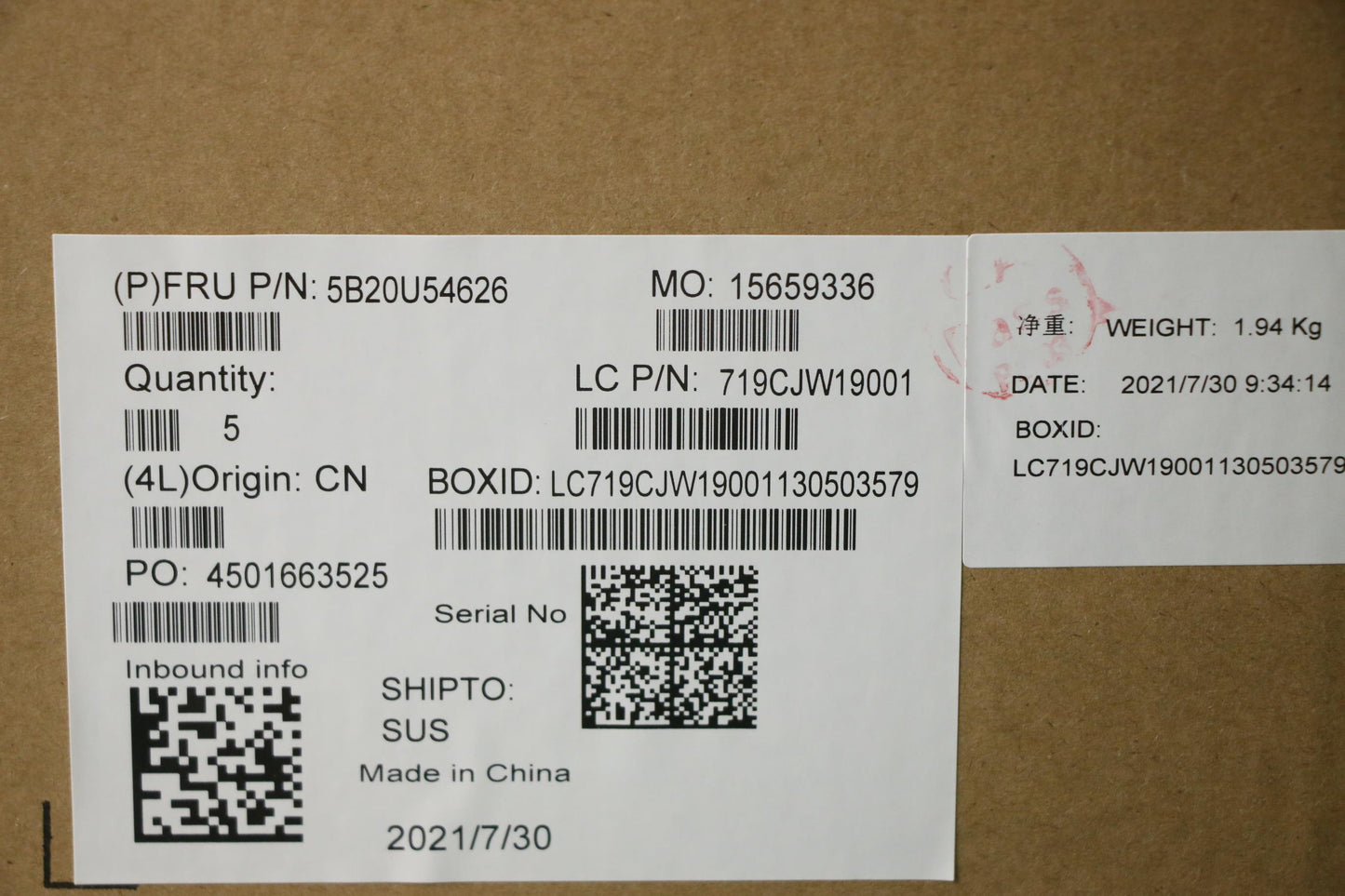 Lenovo Bdplanar Mb Alc Win R7-5700U U - 5B20U54626