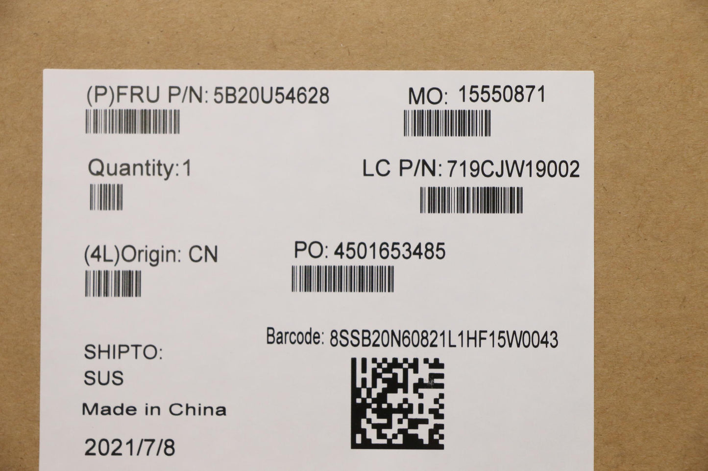 Lenovo Bdplanar Mb Alc Win R5-5500U U - 5B20U54628