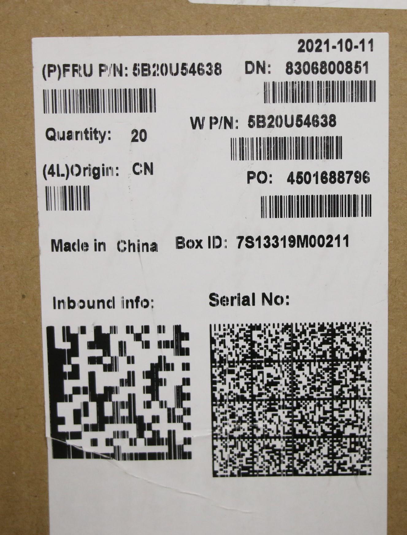Lenovo Bdplanar B560 Mb U H3 2D Uc2 W - 5B20U54638