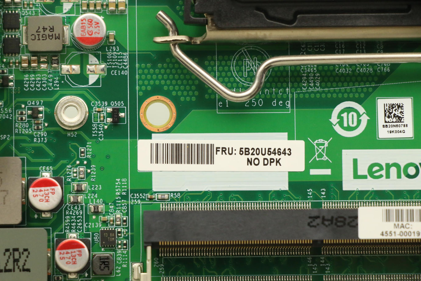 Lenovo Bdplanar Mb Q570 Dgpu Nodpk M9 - 5B20U54643