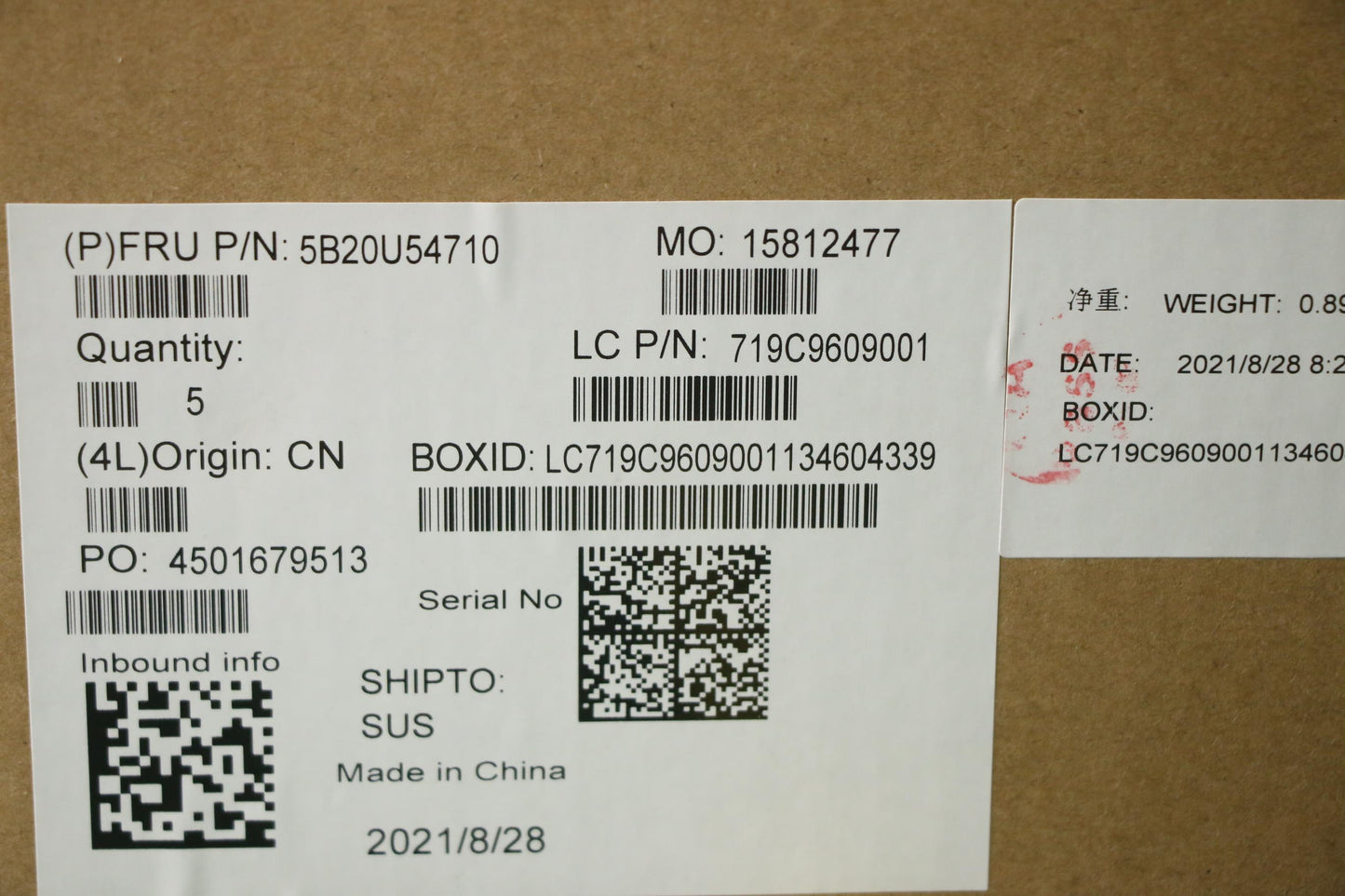 Lenovo Bdplanar Tgl-U I5-1145Gre Vpro - 5B20U54710