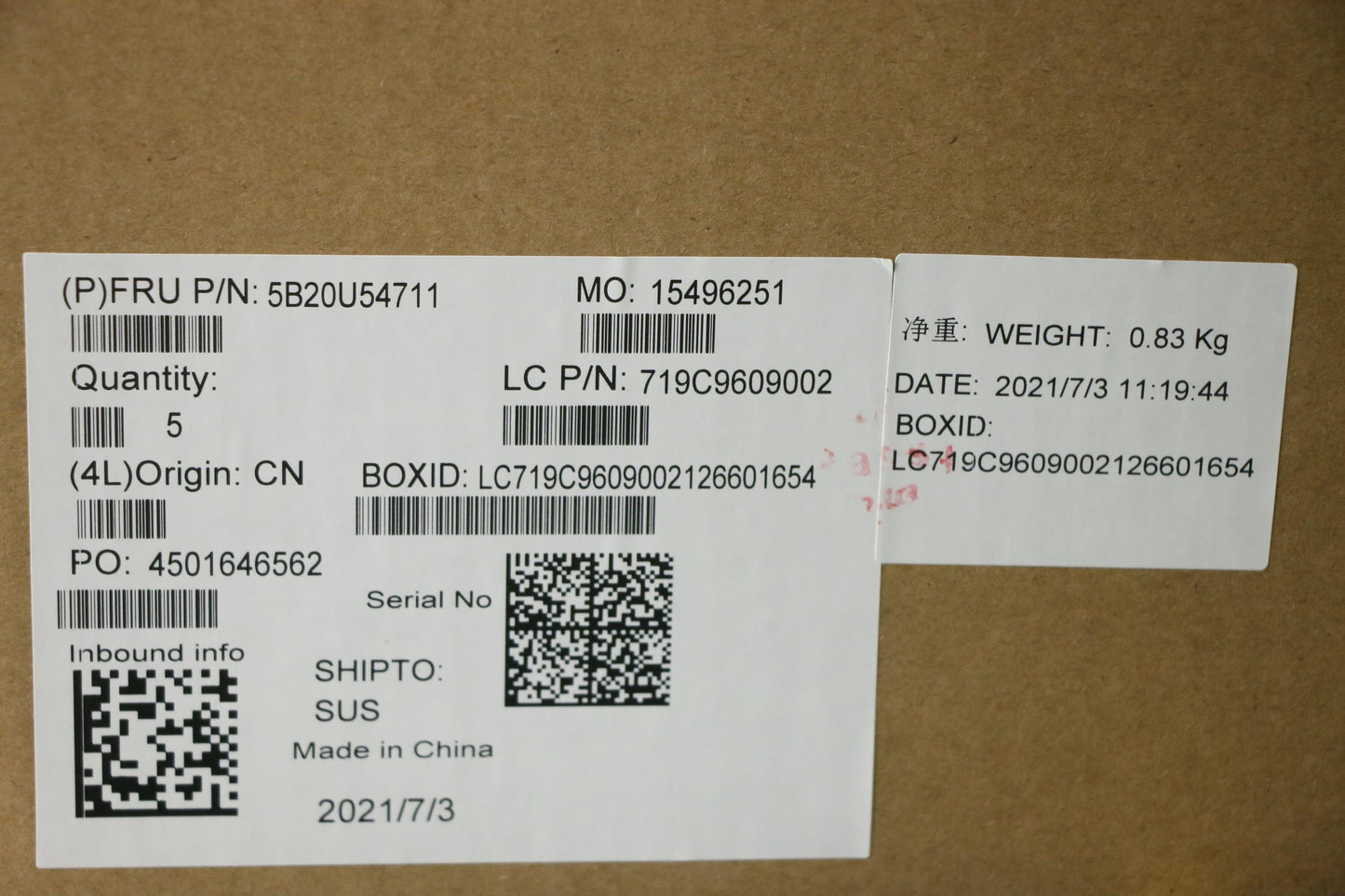 Lenovo Bdplanar Tgl-U I5-1145Gre Vpro - 5B20U54711
