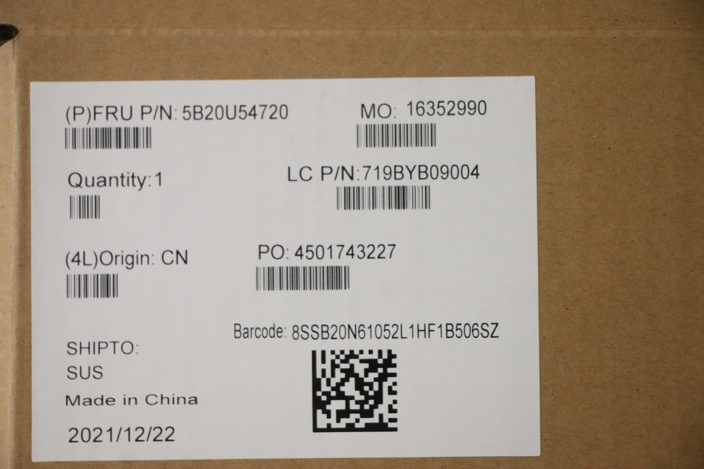 Lenovo Bdplanar Q570 Mb Fru Win Dpk M - 5B20U54720