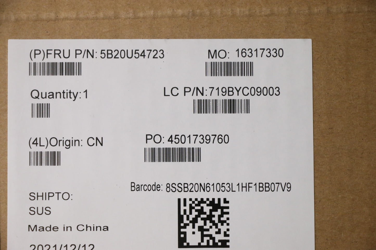 Lenovo Bdplanar B560 Mb Fru Iot Dpk M - 5B20U54723