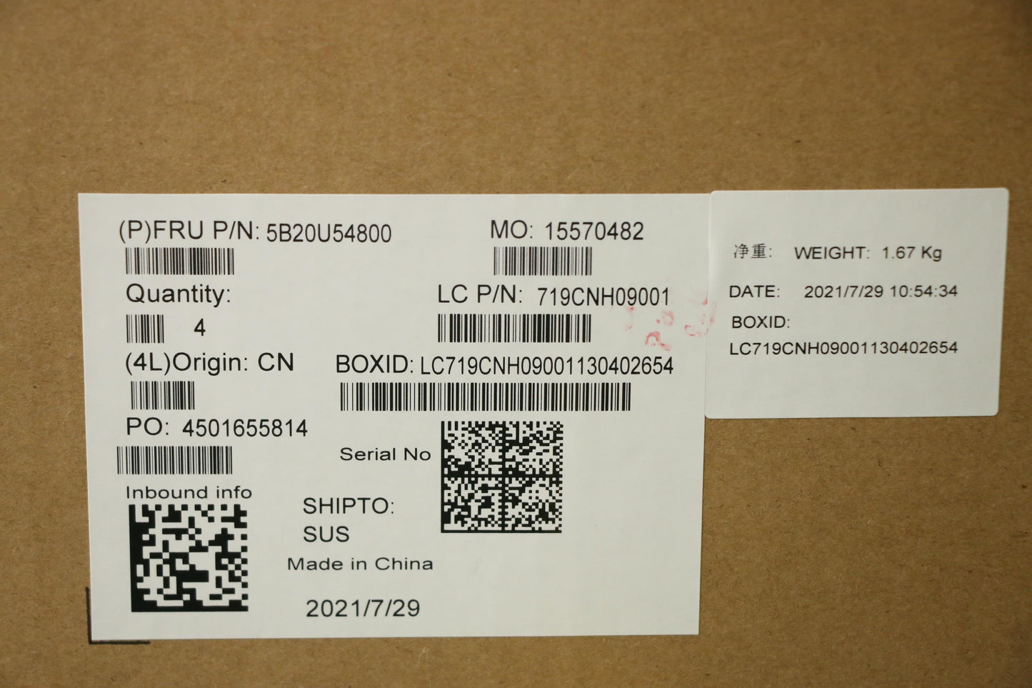 Lenovo Bdplanar Mb Whl-U I7-8665Ue Io - 5B20U54800