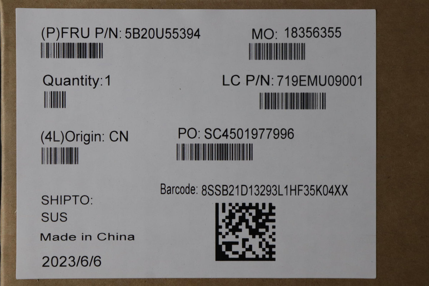 Lenovo Bdplanar Mb Q670 Fru Win Dpk - 5B20U55394