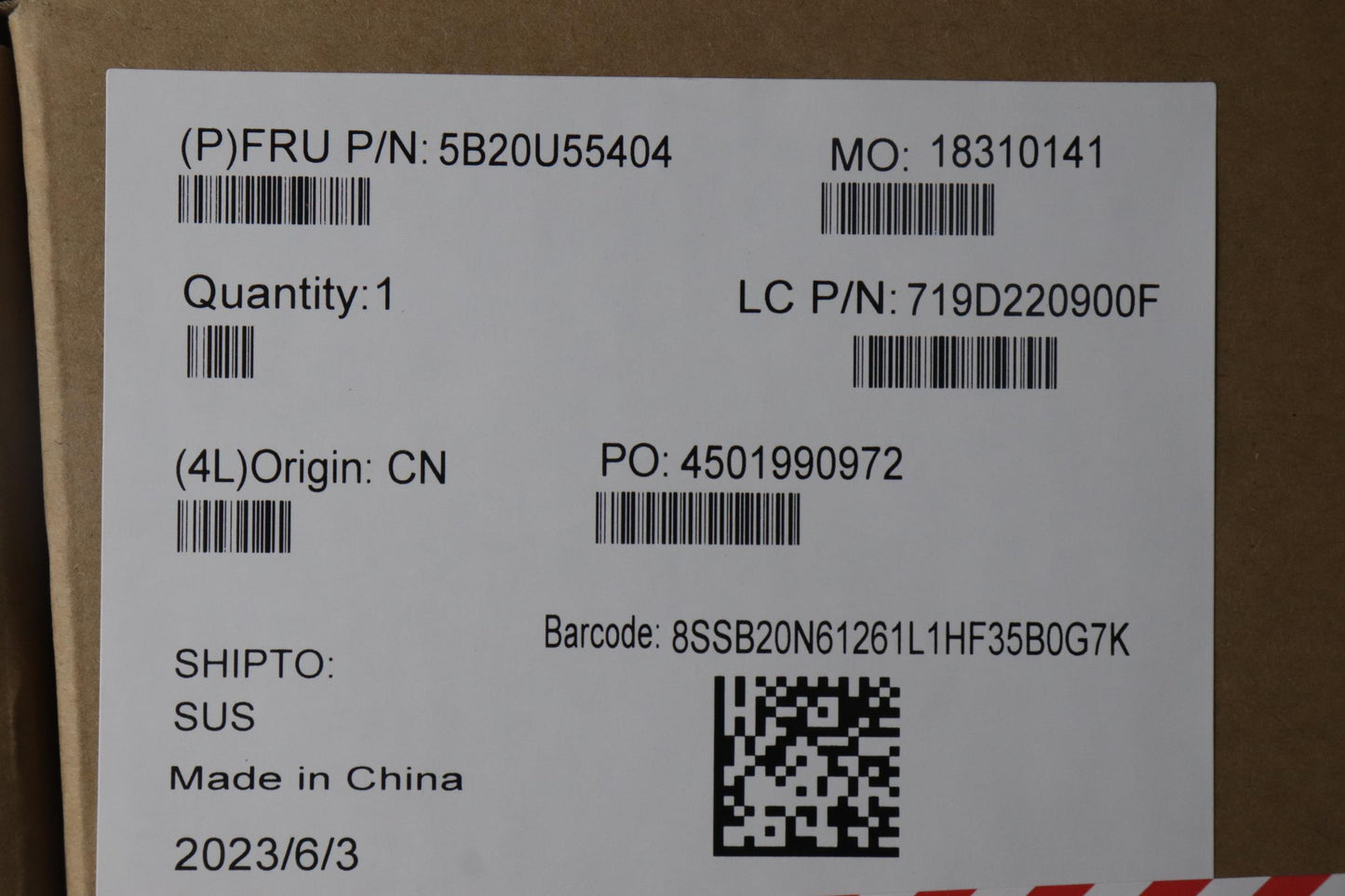 Lenovo Bdplanar Lenovo Mb Fru Win - 5B20U55404