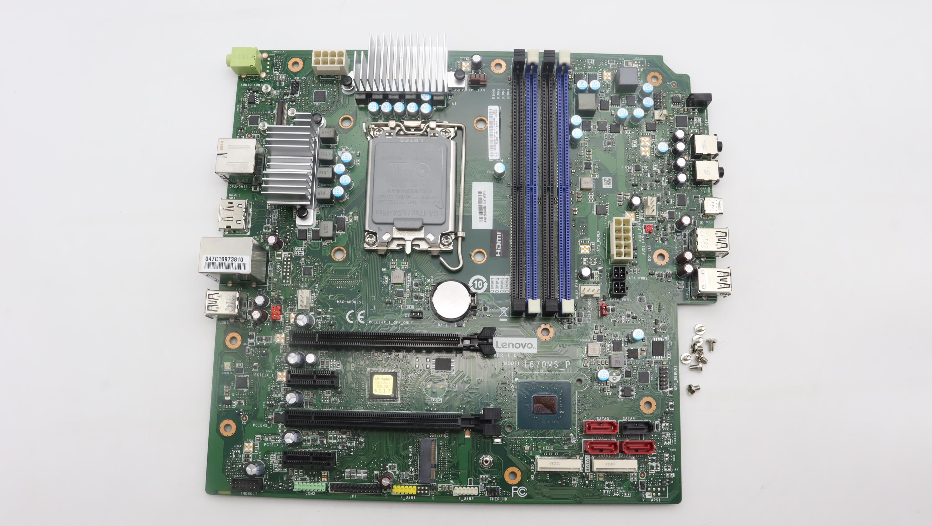 Lenovo Motherboard with AMT, TPM2, Windows OS - 5B20U55411– LenovoPart