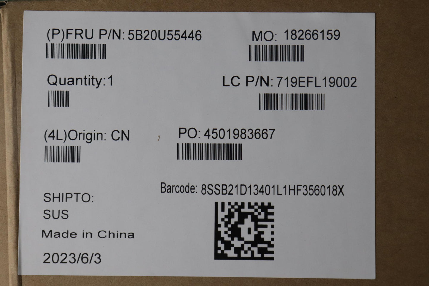 Lenovo Bdplanar Intel I5-13420H Nok U - 5B20U55446