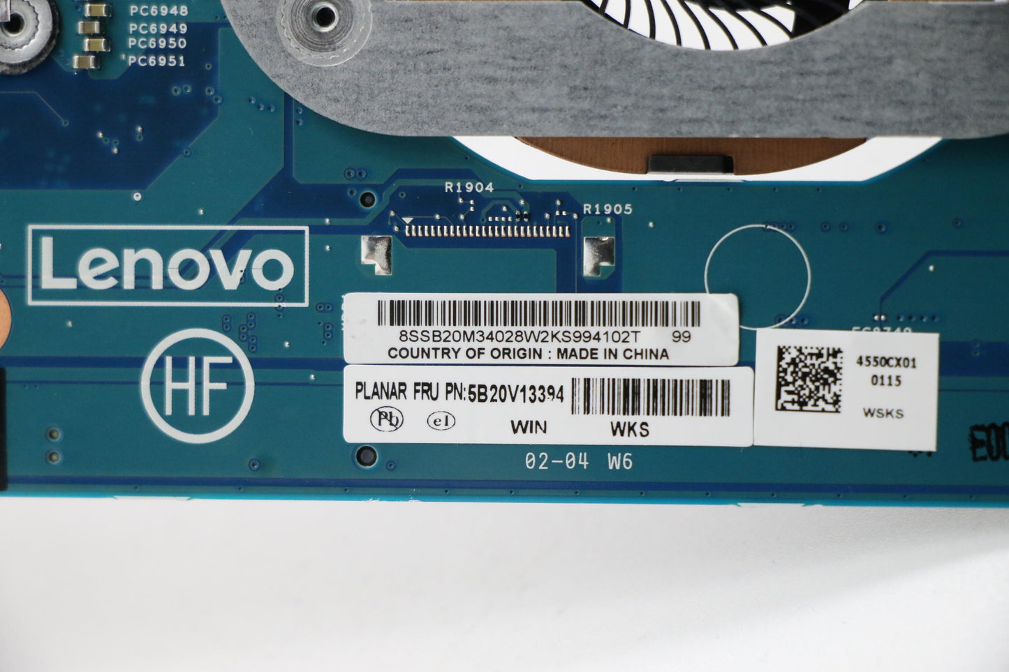Lenovo Mb Win I7-8550U Uhd 8G Tpm2 Lr - 5B20V13394