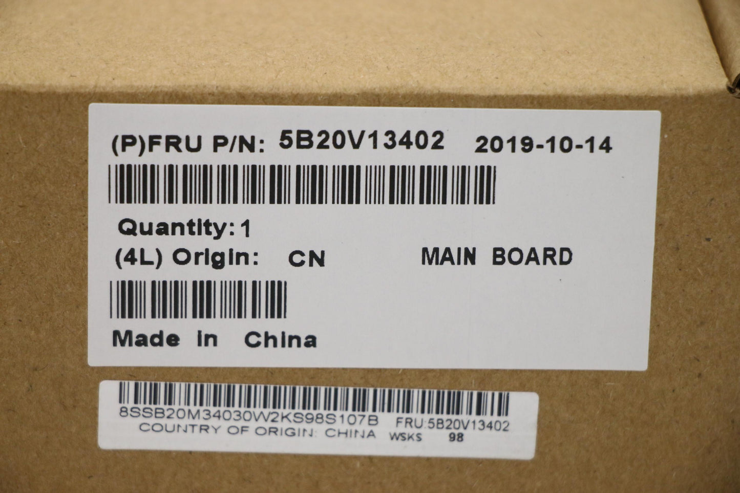 Lenovo Mb Win I5-8350U 8G Amt Tpm2 Vp - 5B20V13402