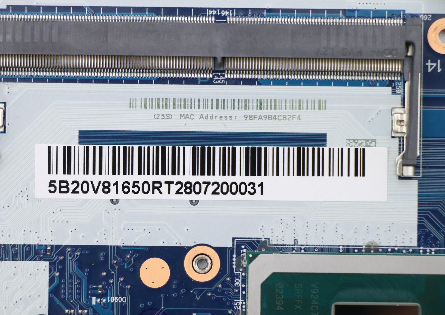Lenovo Mb Uma I5-8265Uv0 Nok Yt Hw - 5B20V81650