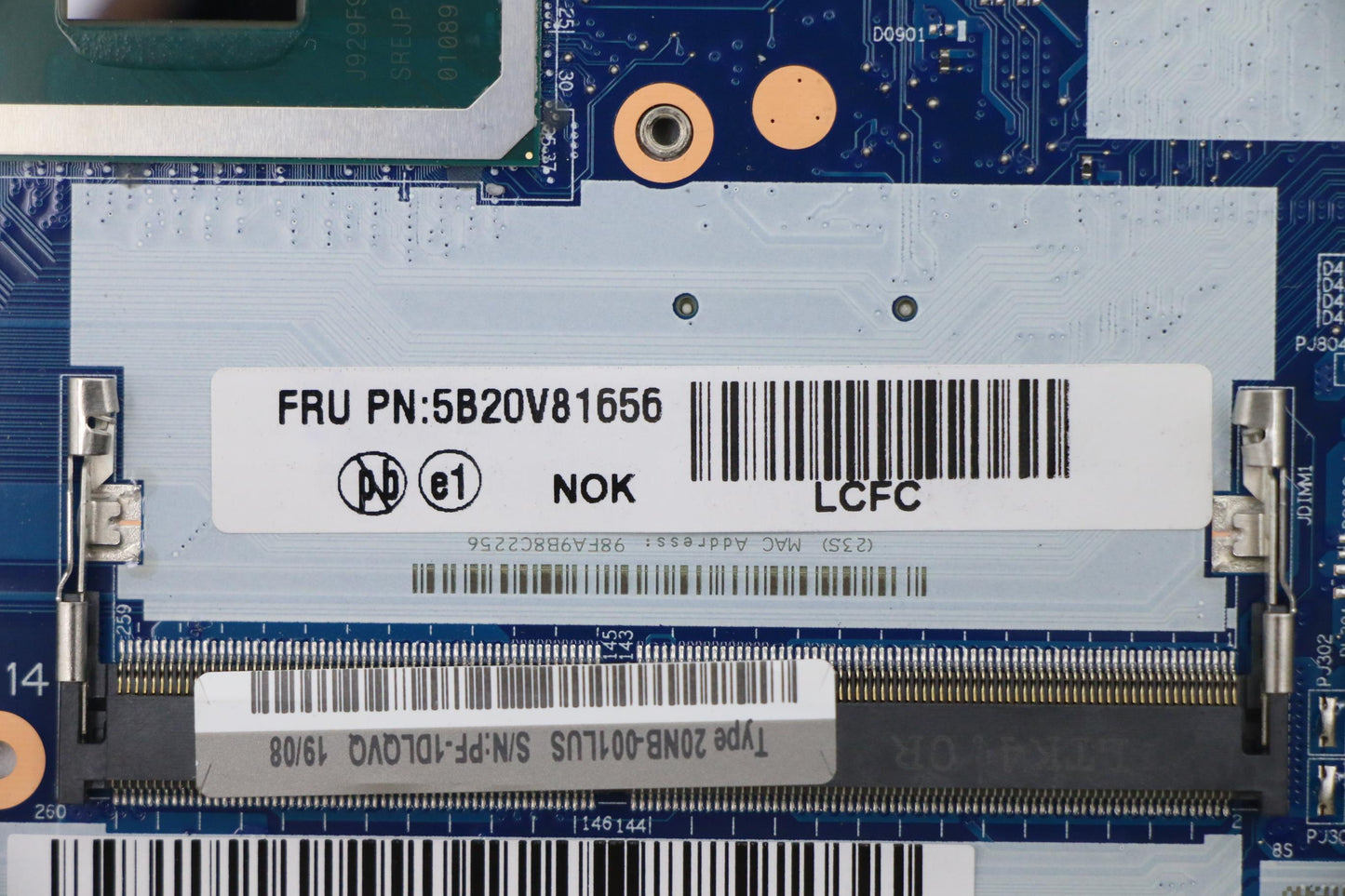 Lenovo Mb Uma I7-8565Uv0 Nok Yt Hw - 5B20V81656