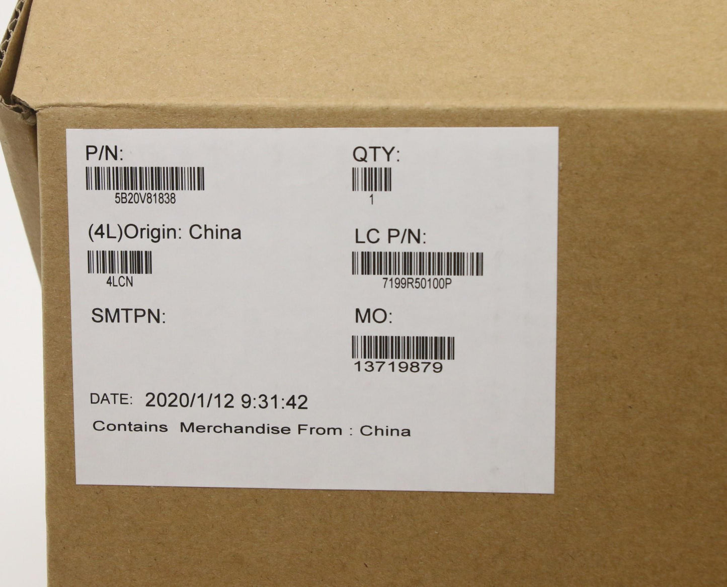 Lenovo Mb Uma I5-8265Uv0 Iuhdg Nok Yt - 5B20V81838