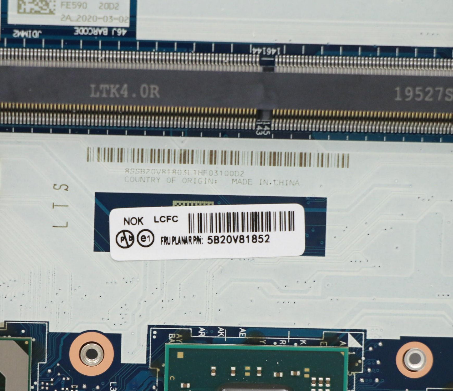 Lenovo Mb I7-8565Uv0 P1-70V2G Nok Nt - 5B20V81852