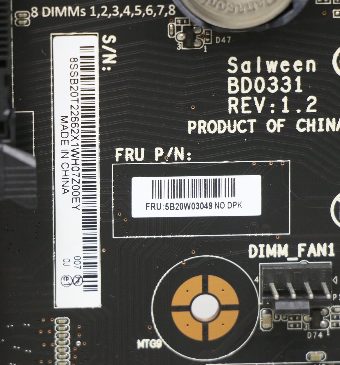 Lenovo Salween Mb Dis Dtpm No Dpk - 5B20W03049
