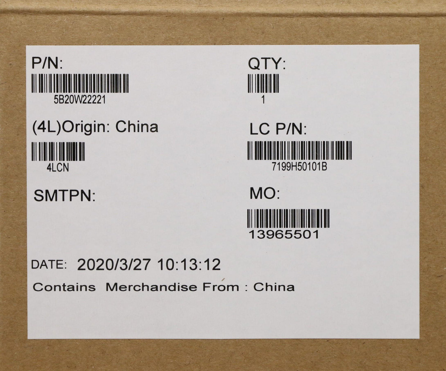 Lenovo System Brd - 5B20W22221