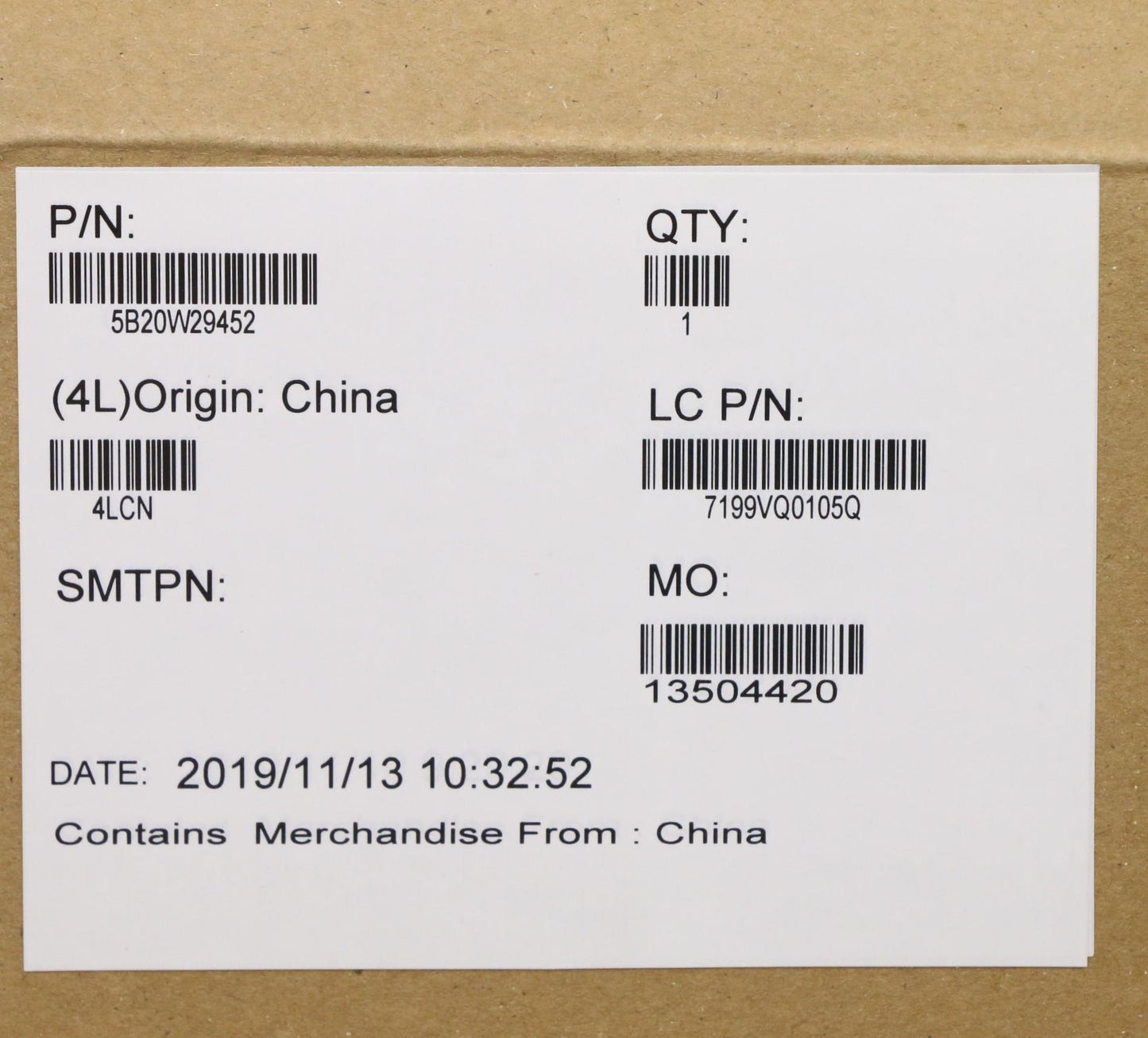 Lenovo Win I5-8265U 8Gb Y-Tpm2 Uma - 5B20W29452
