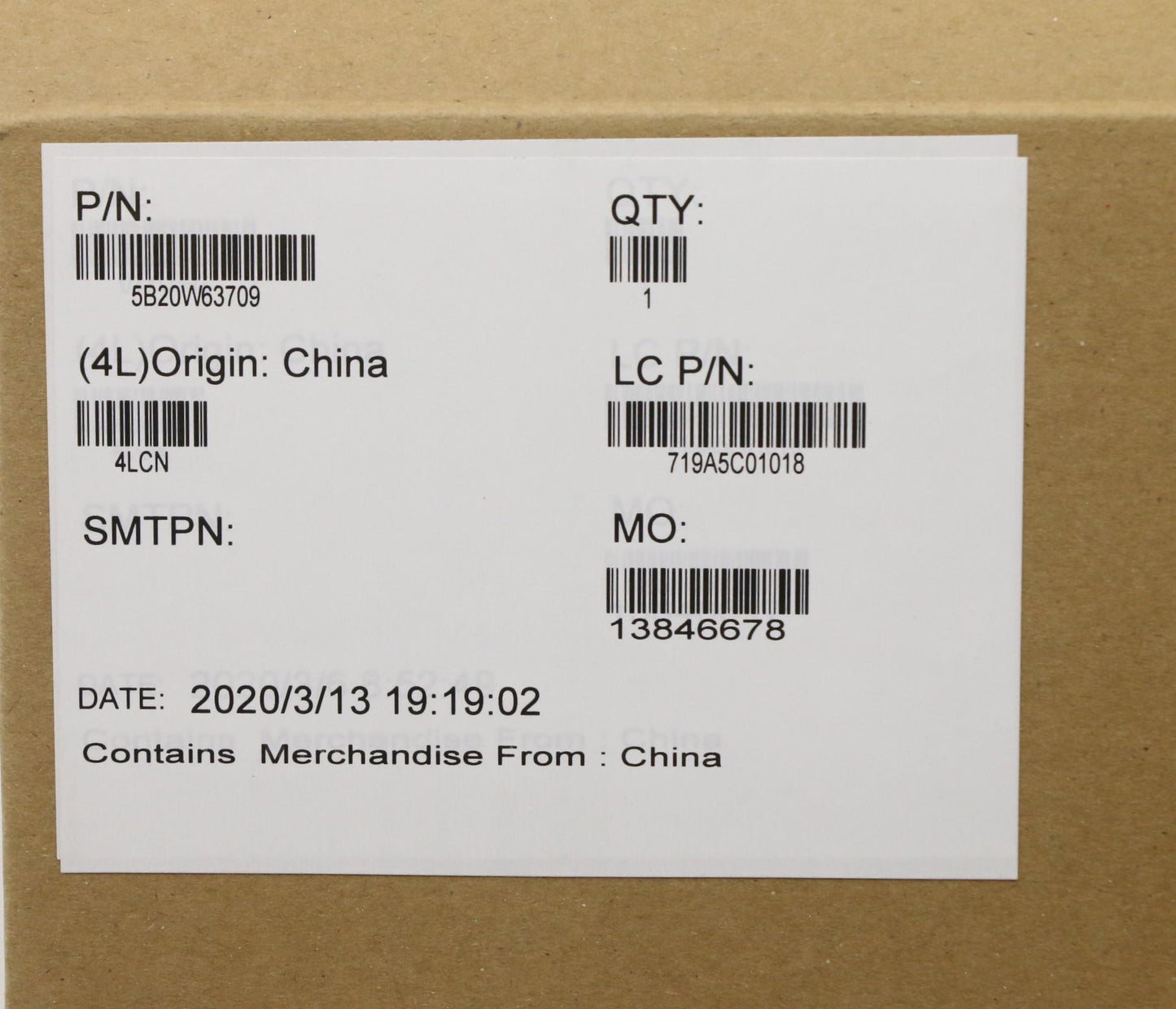Lenovo Fa391 Mb R5 3500U 8G Win Yd Yt - 5B20W63709