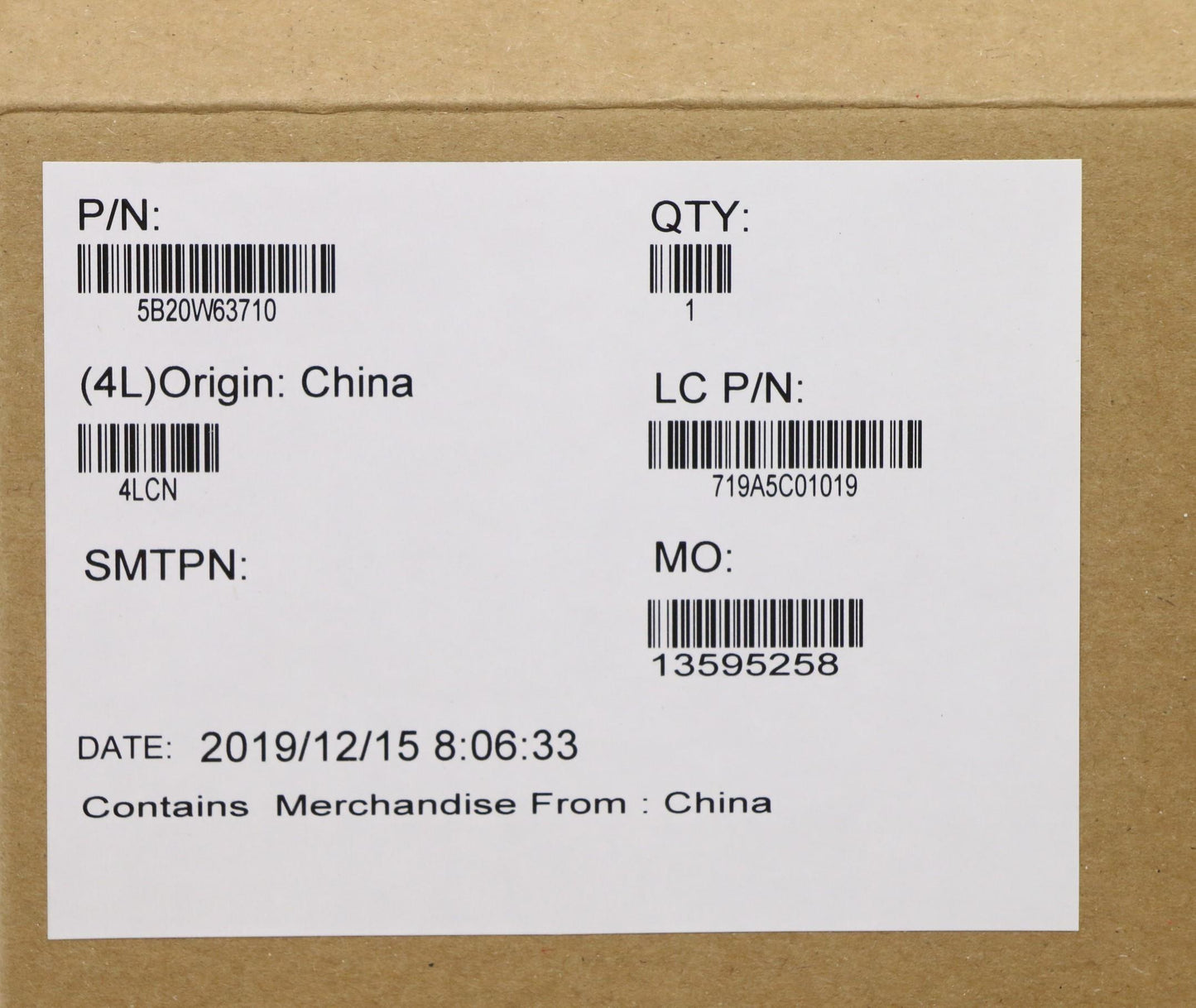 Lenovo Fa391 Mb R7 3700U 8G Win Yd Yt - 5B20W63710