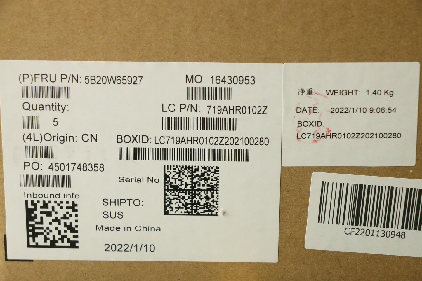 Lenovo System Board, i7-10510, 16GB RAM, Y-TPM2 - 5B20W65927