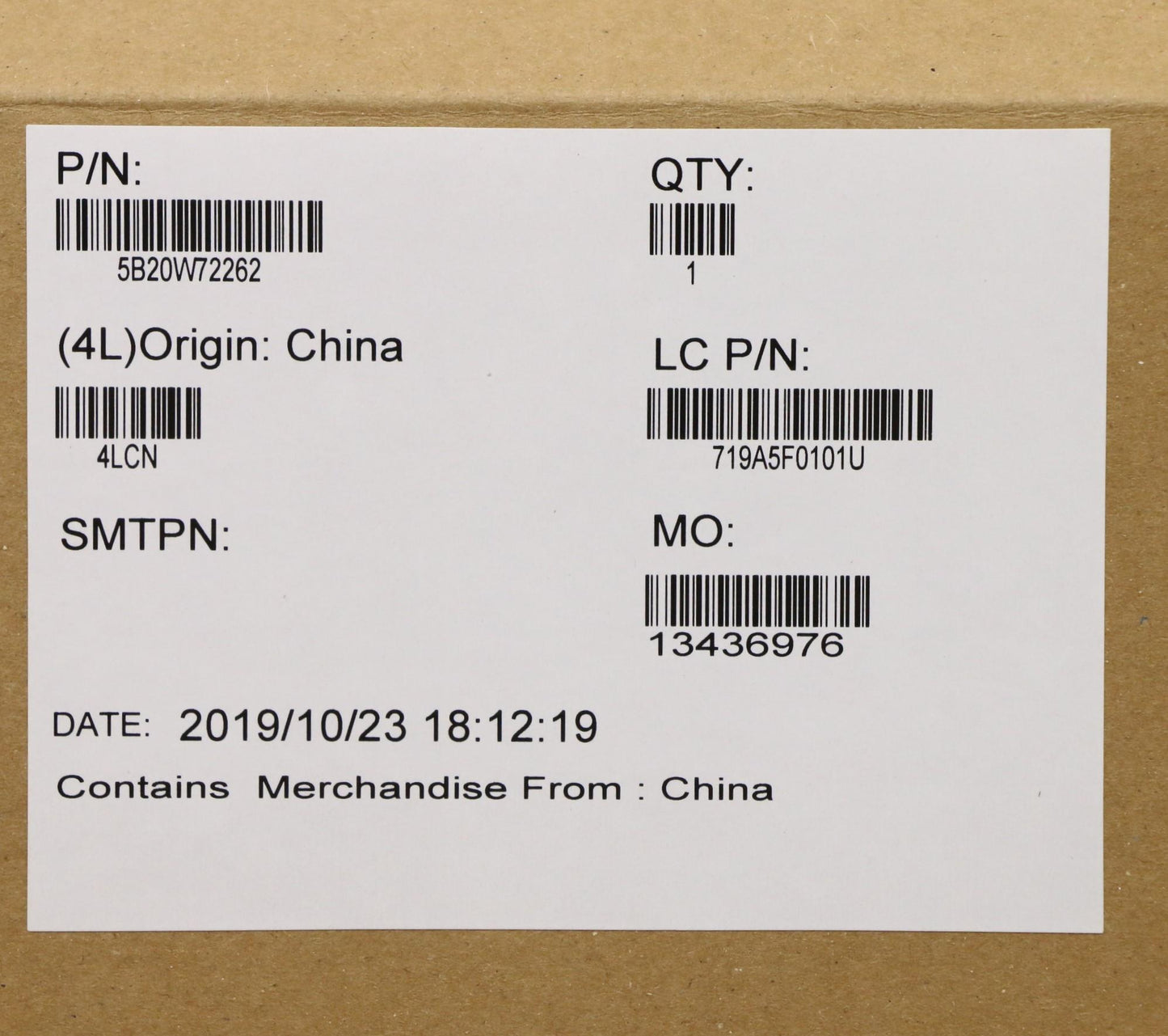 Lenovo Mb Win I7-8565U 8G Na Yt Ft2 P - 5B20W72262