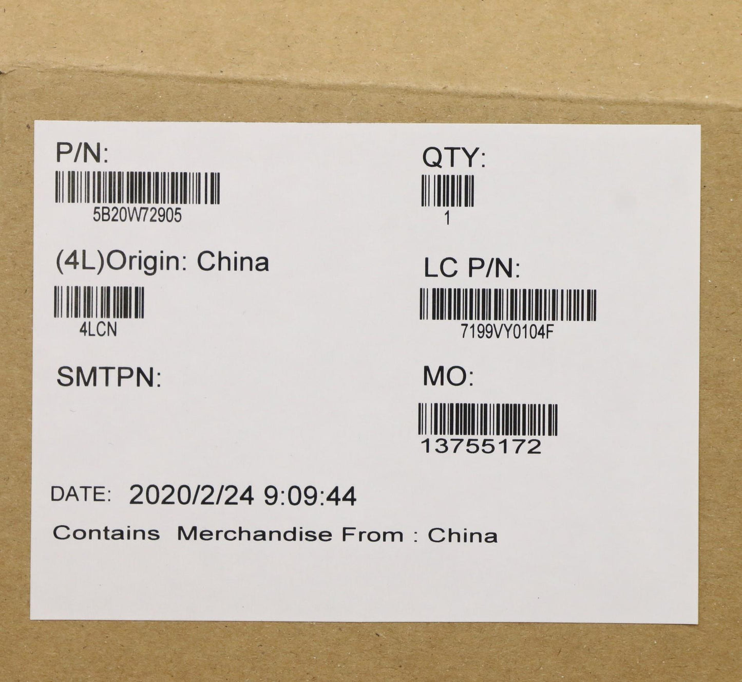 Lenovo Fx390 Mb Nok I7-8565U16G Na Yt - 5B20W72905