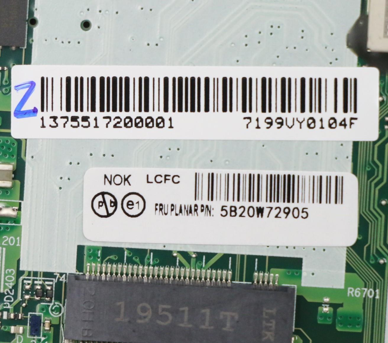 Lenovo Fx390 Mb Nok I7-8565U16G Na Yt - 5B20W72905