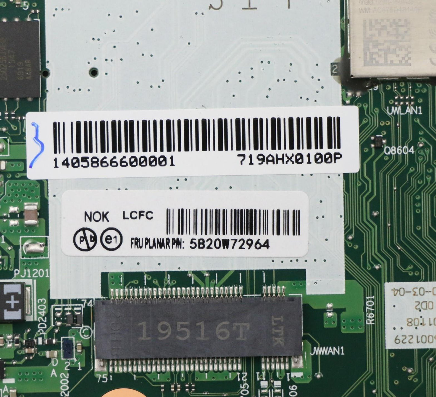 Lenovo Gx3A0 Mb Nok I7-10510U 16G Na - 5B20W72964