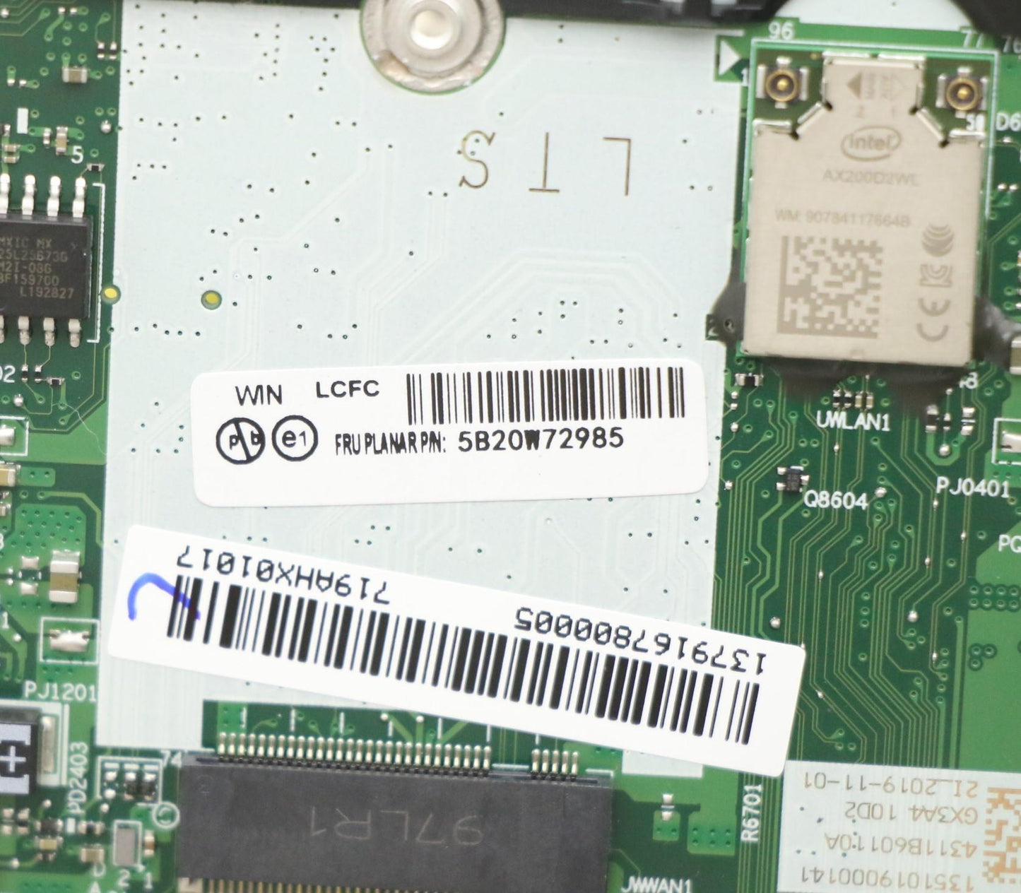 Lenovo Gx3A0 Mb Win I7-10710U 16G Na - 5B20W72985
