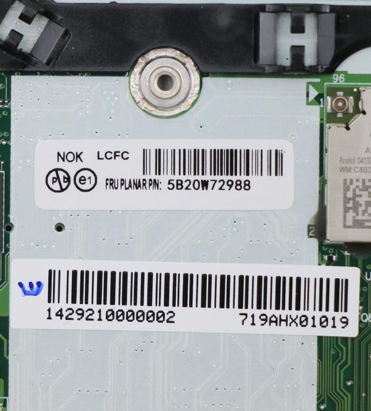 Lenovo Gx3A0 Mb Nok I7-10710U 16G Na - 5B20W72988