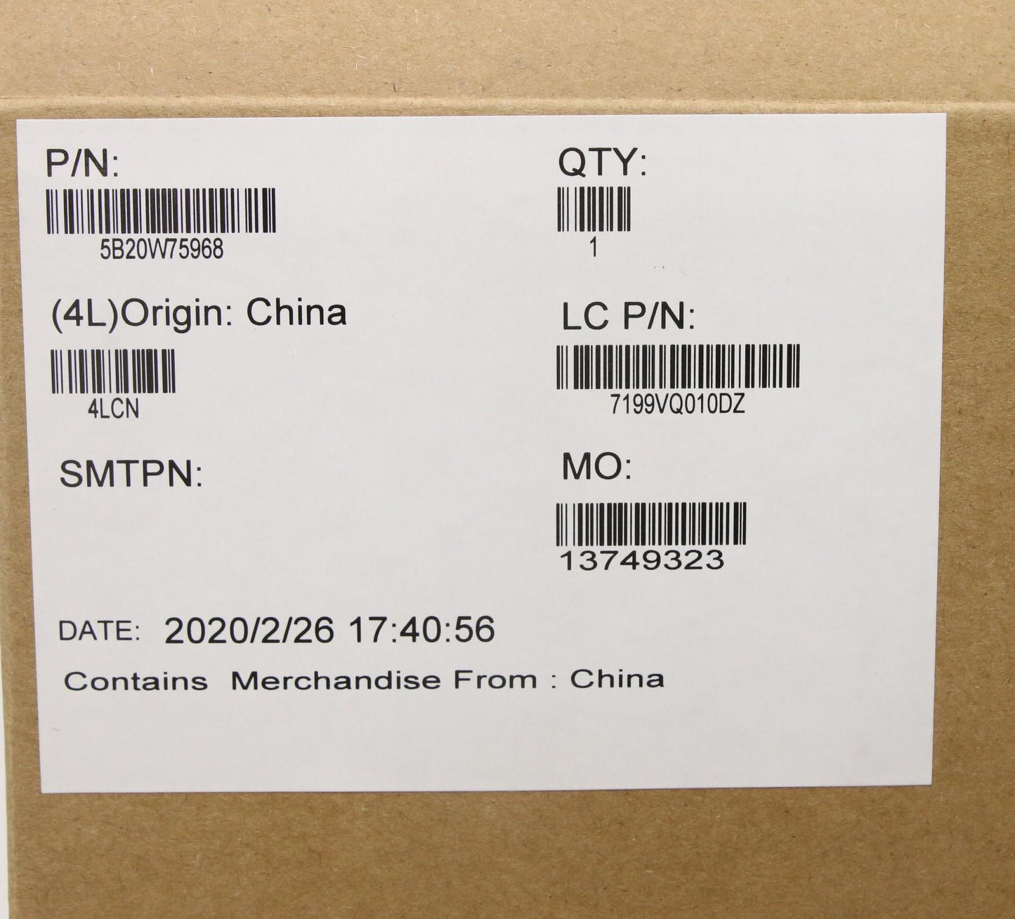Lenovo Ft490 Mb Wini5-8265U8Gd-Tpmuma - 5B20W75968