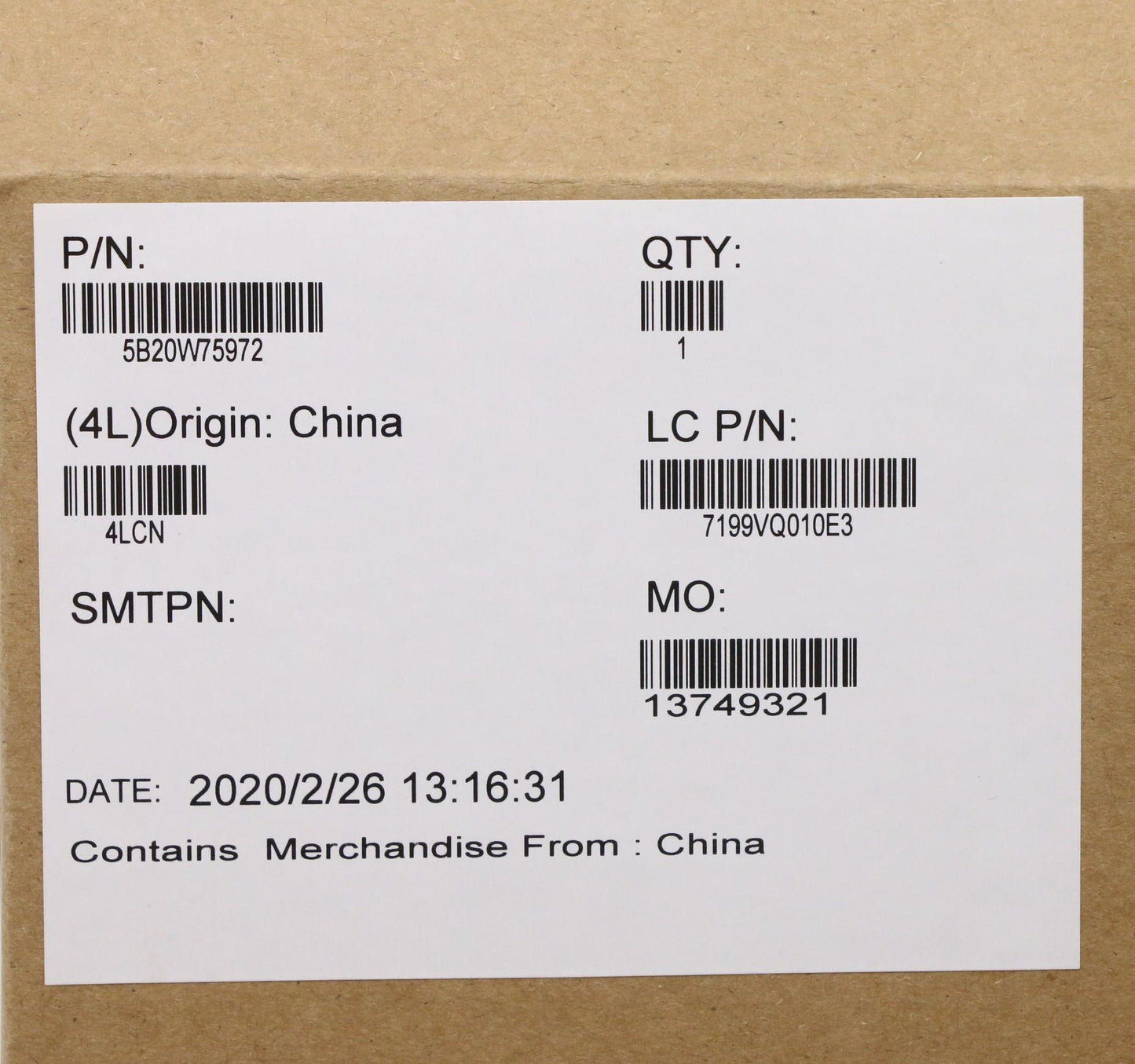Lenovo Ft490 Mb Wini5-8265U8Gd-Tpmswg - 5B20W75972