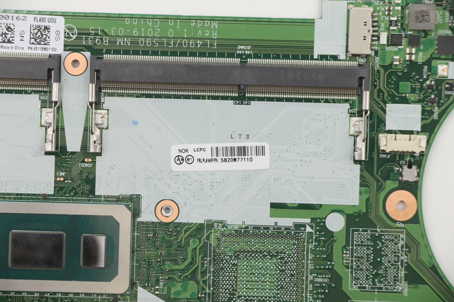 Lenovo Fl490 Mb I5-8265U Nok Na Yt Ft - 5B20W77110