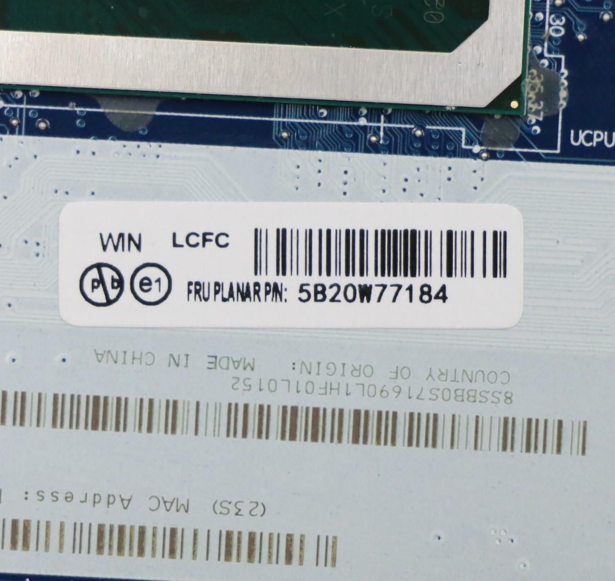 Lenovo Fe5A0 Mb I710510U Rx640 Win Yt - 5B20W77184