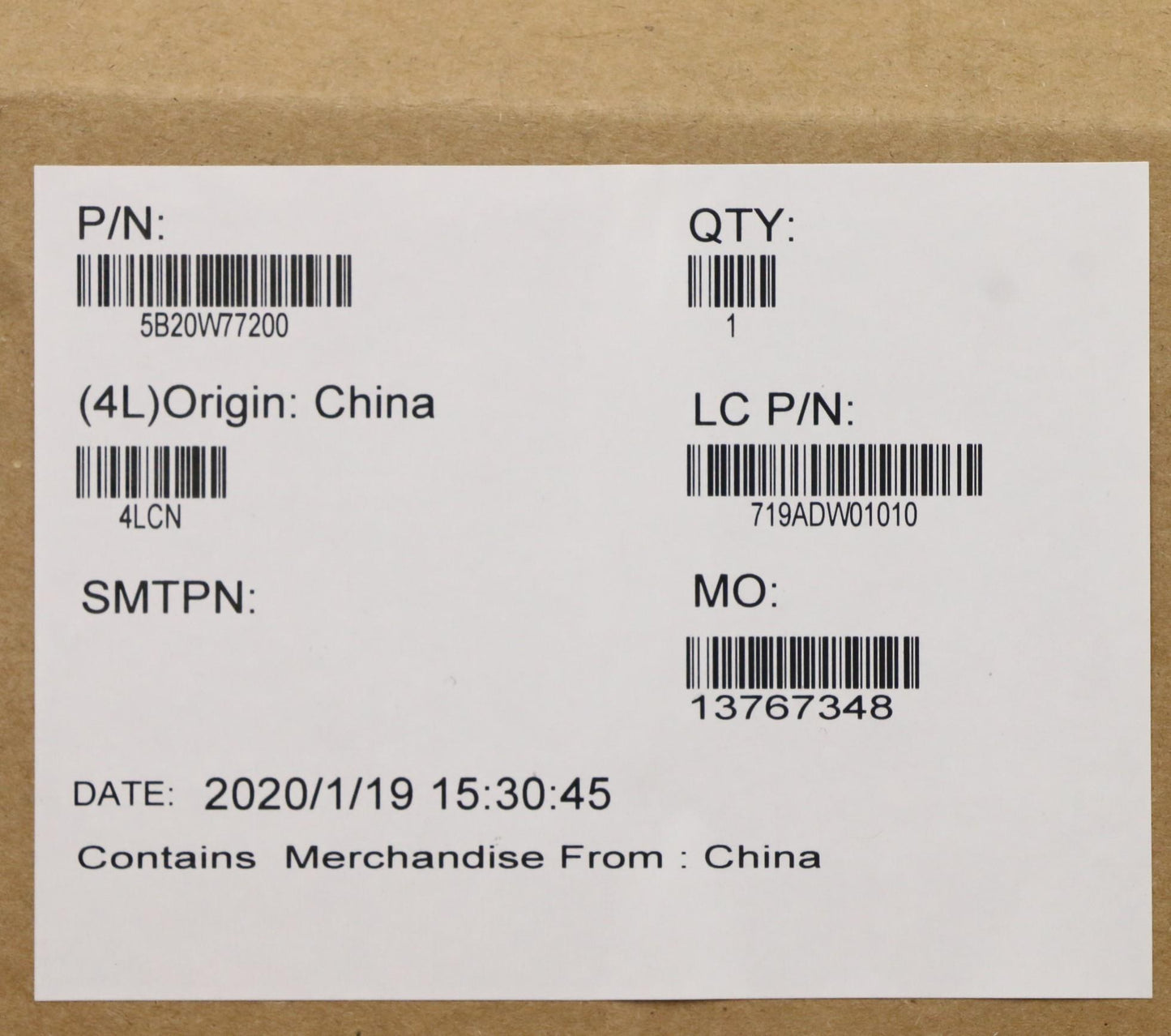 Lenovo Fe4A0 Mb I510210U R625 Win Yt( - 5B20W77200
