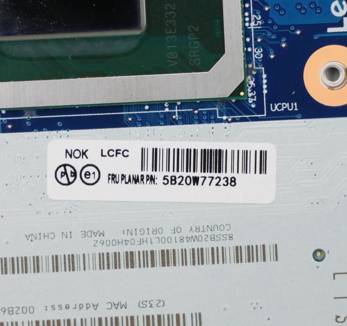 Lenovo Fe4A0 Mb I7-10710U Rx640,Nok,Y - 5B20W77238