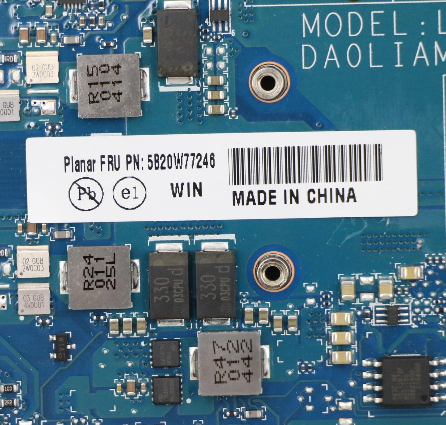 Lenovo Lia Mb(M3-8100Y 1.1G/Uma4)Wcpu - 5B20W77246