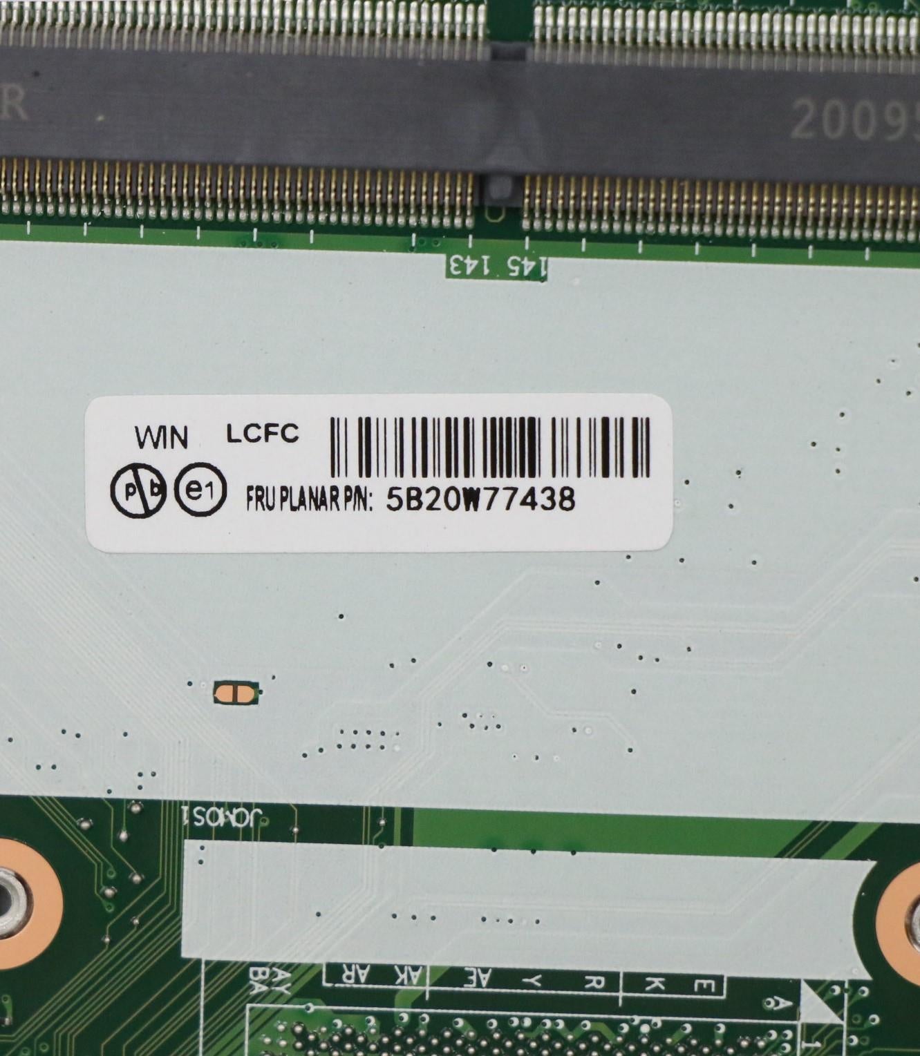 Lenovo Motherboard with Intel i5-10210U, SSD Support, for Windows - 5B20W77438