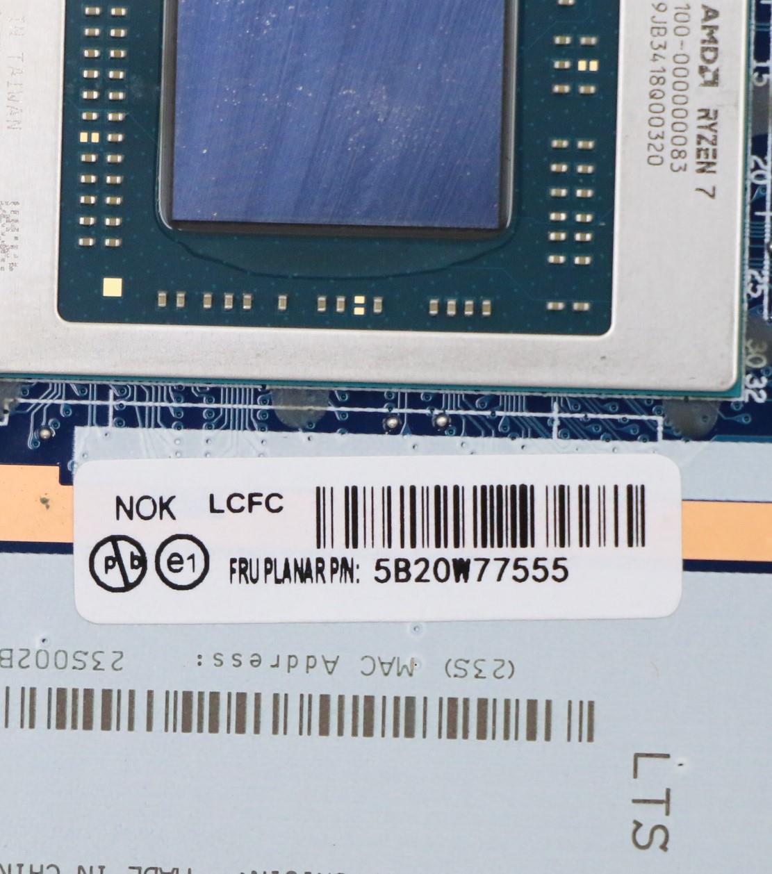 Lenovo Bdplanar R7 4700U 8G Nok,Nd,Yt - 5B20W77555