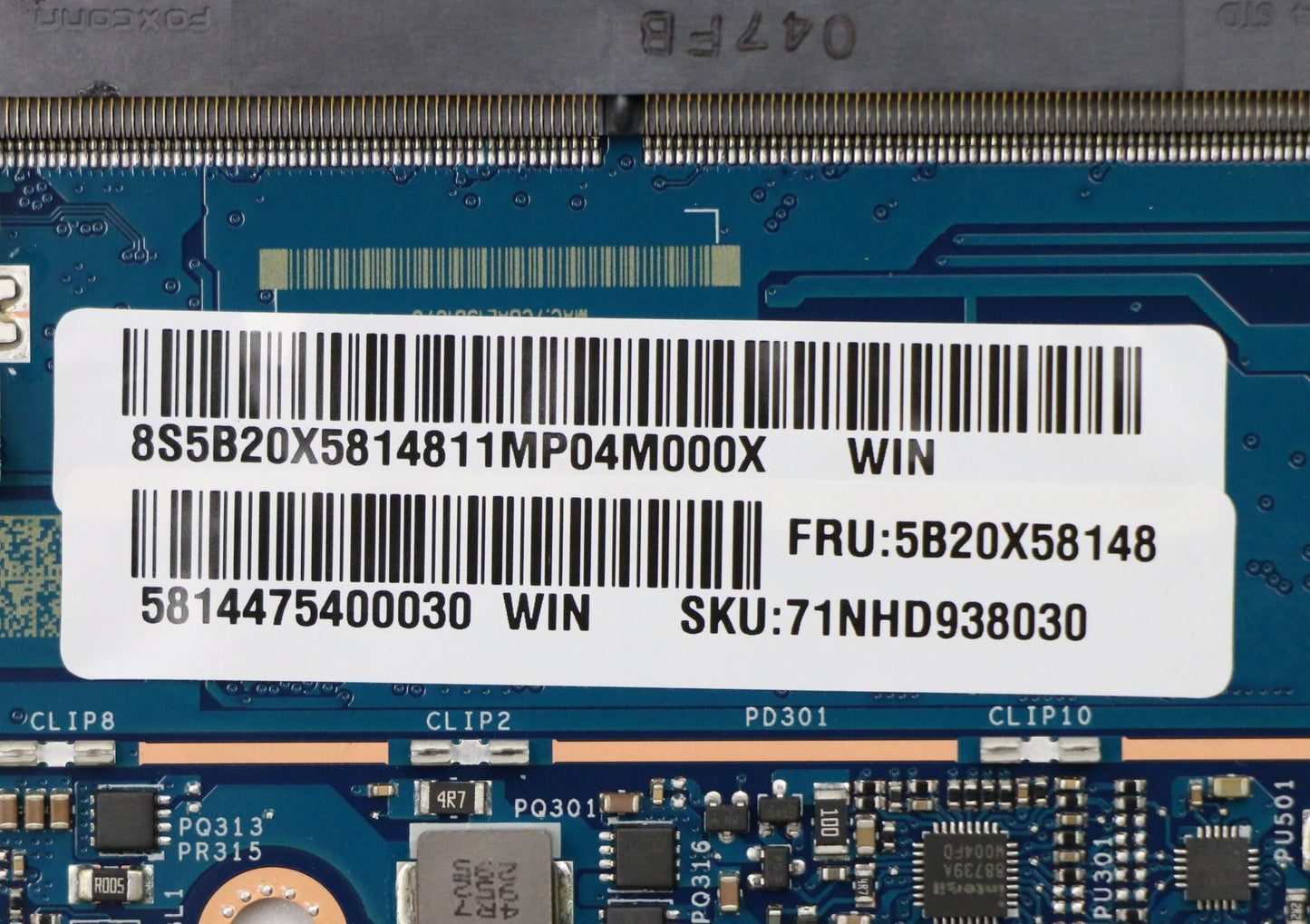 Lenovo Motherboard, i7-1065, MX250 GPU - 5B20X58148