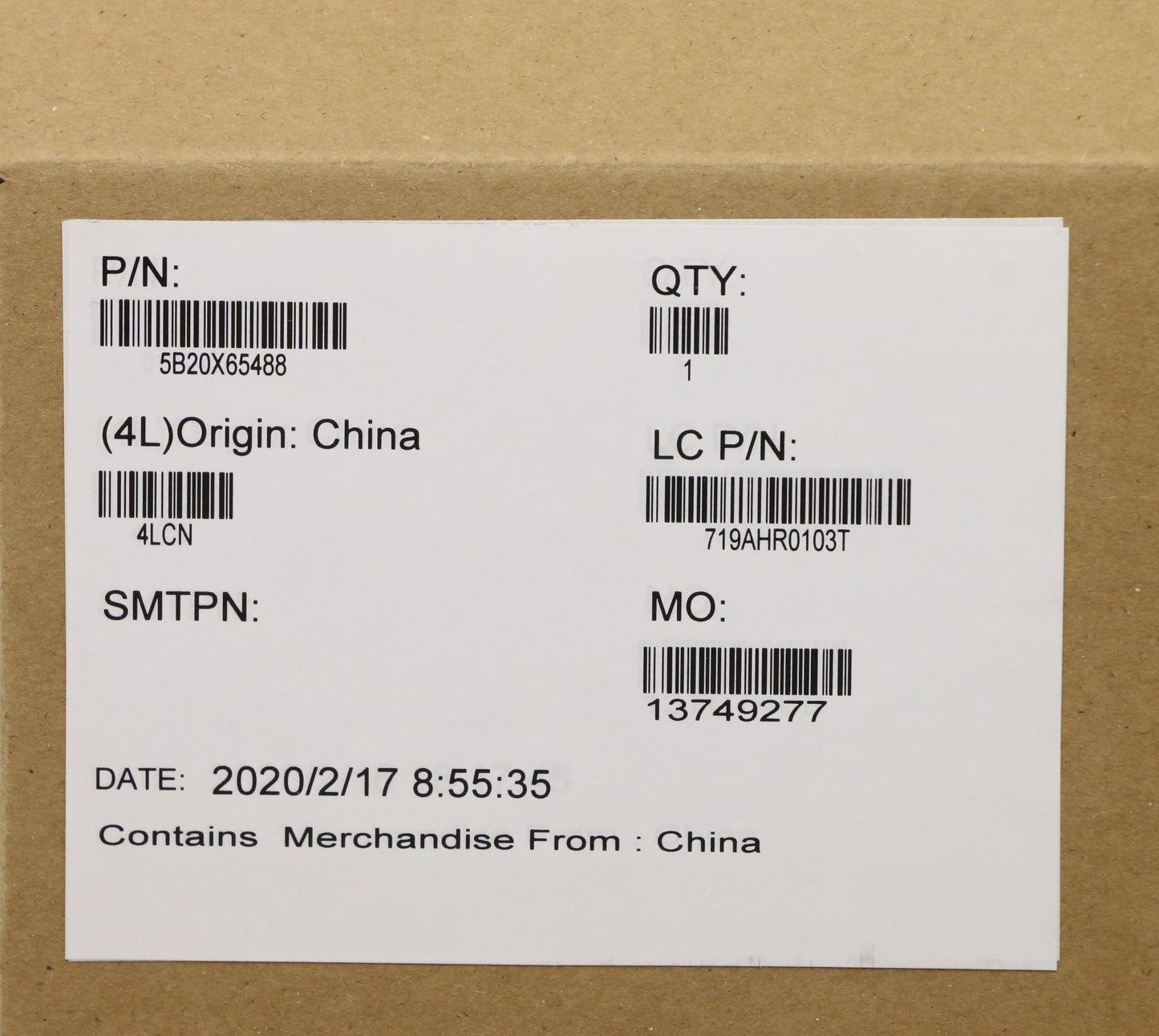 Lenovo I510210Unp8Gbintelnaytf2Winpb - 5B20X65488